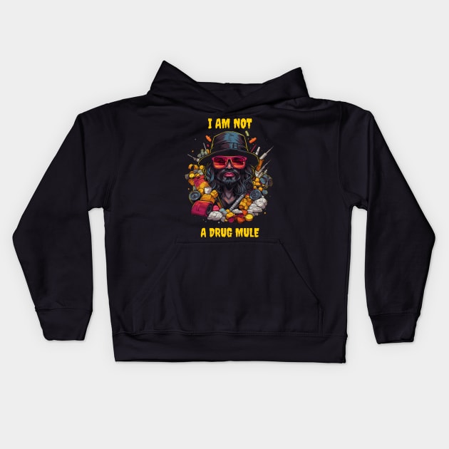 I am not a drug mule Kids Hoodie by Popstarbowser